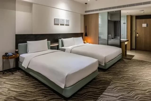 新悦花園酒店|親子主題、寵物友善-『快閃優惠』精緻三人房(一大+一小床)-2