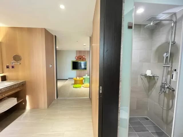 新悦花園酒店|親子主題、寵物友善-『快閃優惠』日式童趣家庭套房 (一大床+一小床+溜滑梯+球池)-10