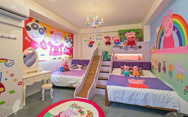 蘭洋親子民宿 | 21人宜蘭villa包棟 | BBQ&KTV&麻將&戲水池&滑梯房-21人包棟(五間房)|雙人房*1,四人房*2,五人房*1,六人房*1-7