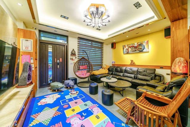 蘭洋親子民宿 | 21人宜蘭villa包棟 | BBQ&KTV&麻將&戲水池&滑梯房-21人包棟(五間房)|雙人房*1,四人房*2,五人房*1,六人房*1-1