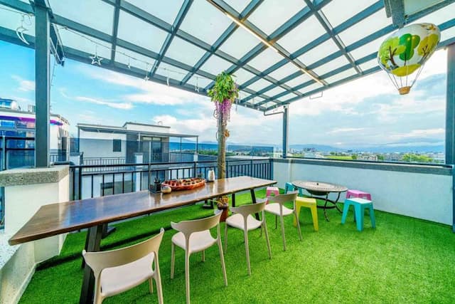 蘭洋親子民宿 | 21人宜蘭villa包棟 | BBQ&KTV&麻將&戲水池&滑梯房-21人包棟(五間房)|雙人房*1,四人房*2,五人房*1,六人房*1-9