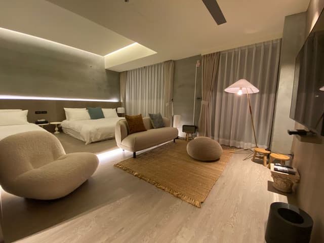 W house | INS 北歐風 | 情侶 | 閨蜜推薦-4A溫馨加大床四人房-2