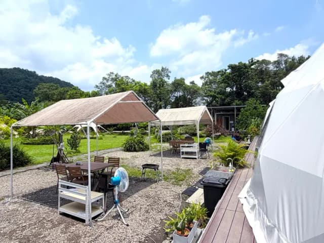 Leshan樂山環茶|獨家6折起!懶人露營附冷氣、星空電影、營火派對-星空浴帳「獨立衛浴」全新完工-13