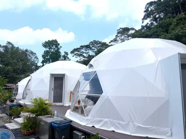 Leshan樂山環茶|獨家6折起!懶人露營附冷氣、星空電影、營火派對-星空浴帳「獨立衛浴」全新完工-10