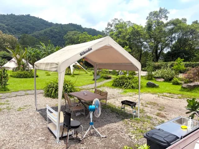 Leshan樂山環茶|獨家6折起!懶人露營附冷氣、星空電影、營火派對-星空浴帳「獨立衛浴」全新完工-12
