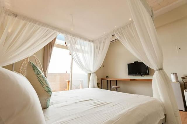 聽海說故事|6-10人花蓮包棟|海景|麻將&桌遊&BBQ烤肉-雙人房有附陽台-5