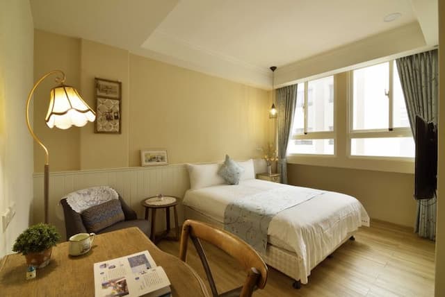 日安美好民宿|法式田園風|車站-伯爵夫人雙人房-1