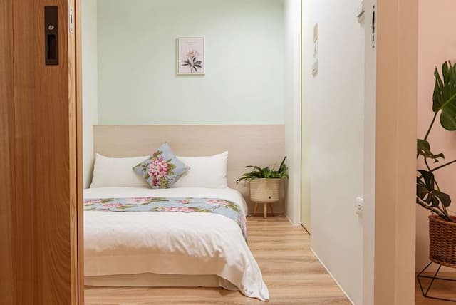 日安美好民宿|法式田園風|車站-小熊森活四人房-5