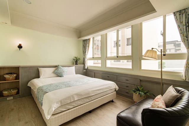 日安美好民宿|法式田園風|車站-小熊森活四人房-2