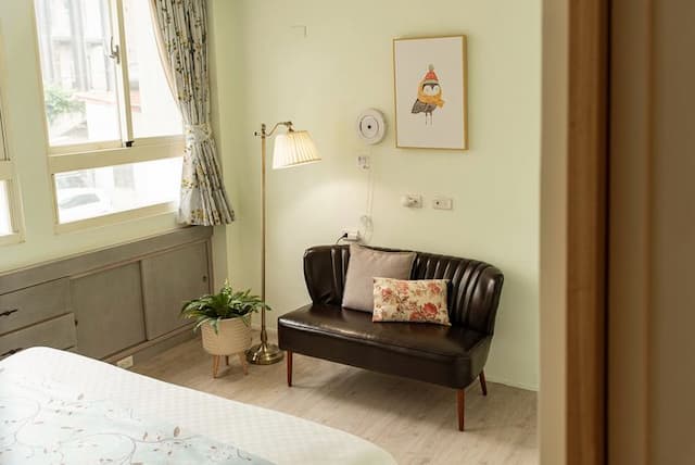 日安美好民宿|法式田園風|車站-小熊森活四人房-4