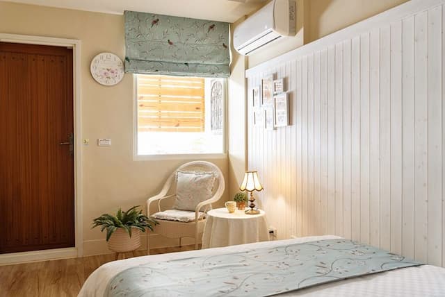 日安美好民宿|法式田園風|車站-沐光香氣雙人房-3