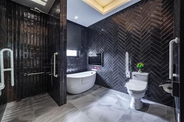 挪威森林文創館|超大溜滑梯、孩童滑步車道-文創溫馨家庭房(18:00後可入住)-7