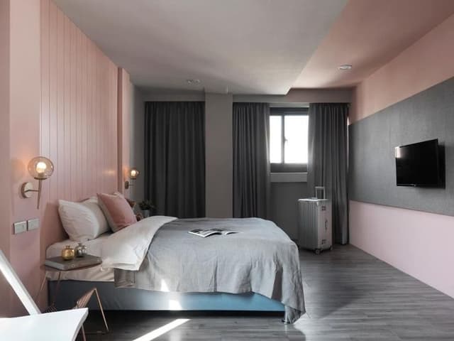 曼特先生|近台中火車站、可選購寵物友善房型、文青質感旅店-豪華雙人房–不含早餐-9